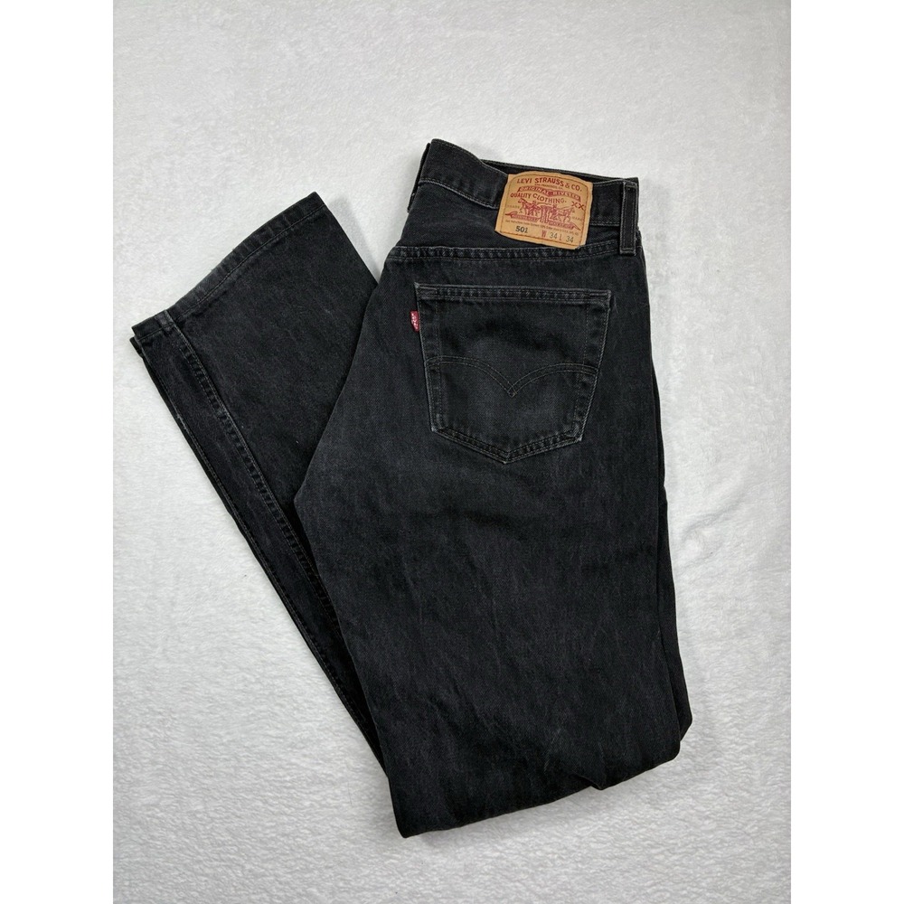 Vintage 2001 Levi's 501XX 34x34 Made in USA Black